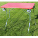 Stôl trimovací skladací s kolieskami 80x50x85cm - červený