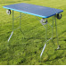 Stôl trimovací skladací s kolieskami 80x50x85cm - modrý