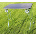Stôl trimovací skladací s kolieskami 90x55x85cm - čierny