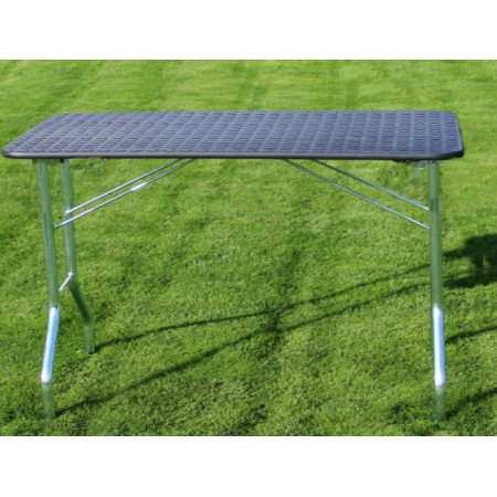 Stôl trimovací skladací bez koliesok 110x55x60cm - čierny